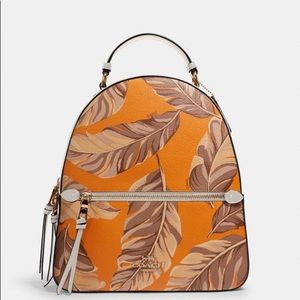 Coach Jordyn Backpack With Banana Leaves Print